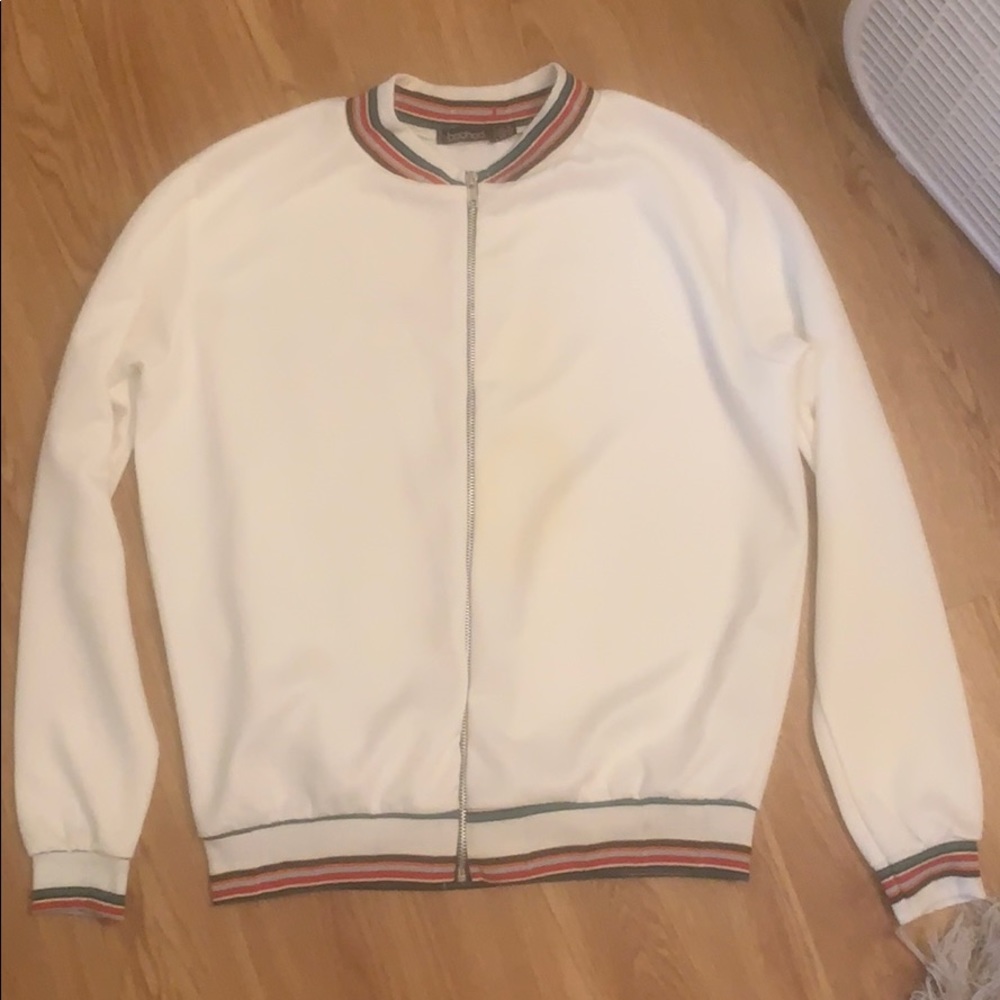 BooHoo off white oversize jacket